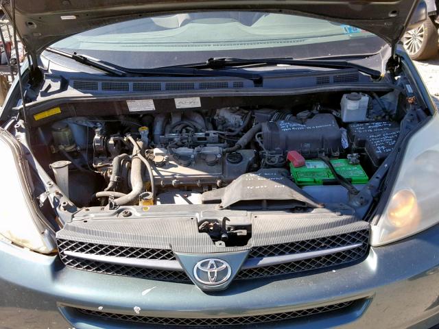 5TDZA23C34S198243 - 2004 TOYOTA SIENNA CE GREEN photo 7