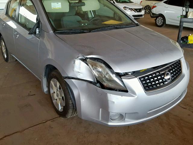 3N1AB61E99L612776 - 2009 NISSAN SENTRA 2.0 SILVER photo 9