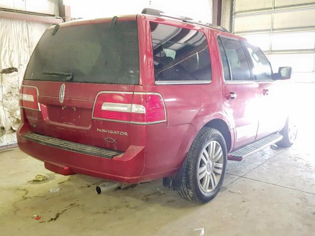 5LMFU28577LJ03573 - 2007 LINCOLN NAVIGATOR 勃艮第红 照片 4