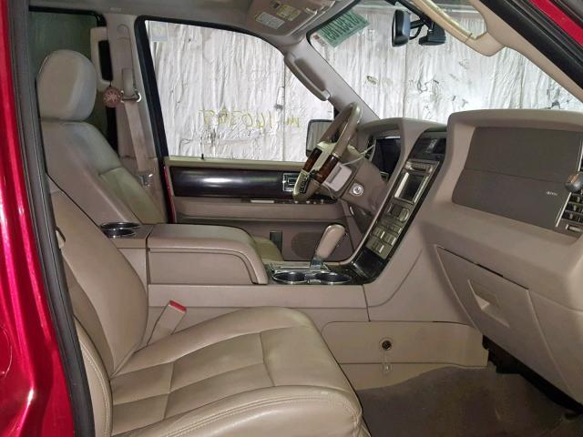 5LMFU28577LJ03573 - 2007 LINCOLN NAVIGATOR 勃艮第红 照片 5