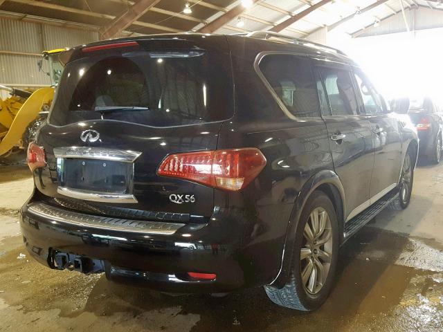 JN8AZ2NF4C9516983 - 2012 INFINITI QX56 BLACK photo 4