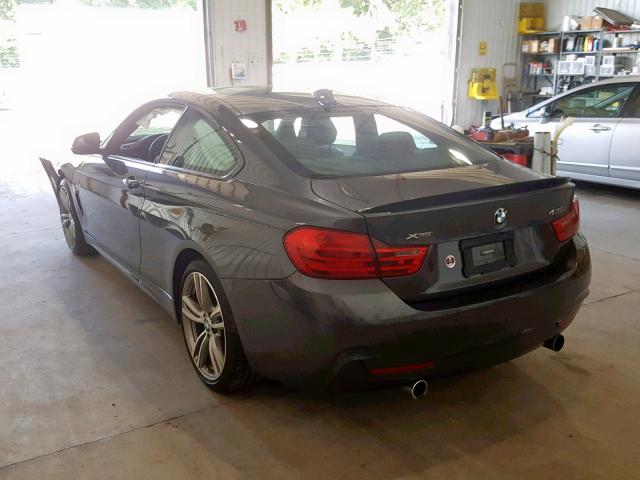 WBA3R5C58FK372641 - 2015 BMW 435 XI CHARCOAL photo 3
