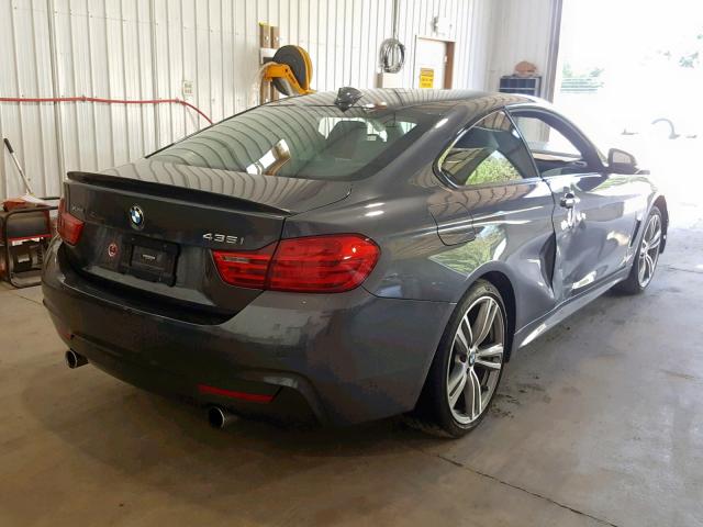 WBA3R5C58FK372641 - 2015 BMW 435 XI CHARCOAL photo 4