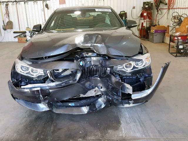 WBA3R5C58FK372641 - 2015 BMW 435 XI CHARCOAL photo 9