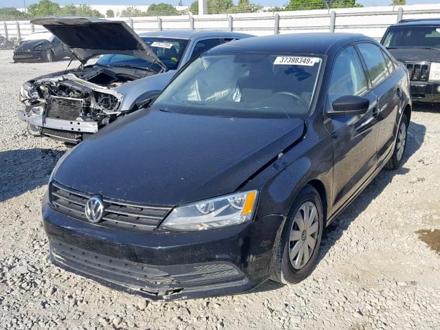 3VW2K7AJXFM294495 - 2015 VOLKSWAGEN JETTA BASE 黑色 照片 2