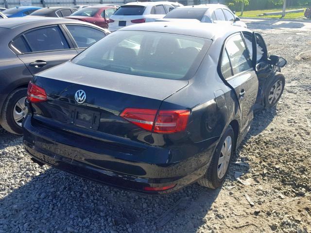 3VW2K7AJXFM294495 - 2015 VOLKSWAGEN JETTA BASE 黑色 照片 4