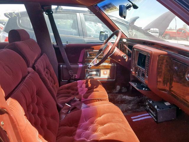 1G6DW5170MR717639 - 1991 CADILLAC BROUGHAM BURGUNDY photo 5