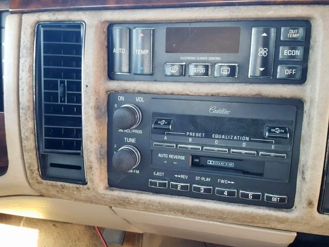 1G6DW52P1RR719681 - 1994 CADILLAC FLEETWOOD RED photo 9