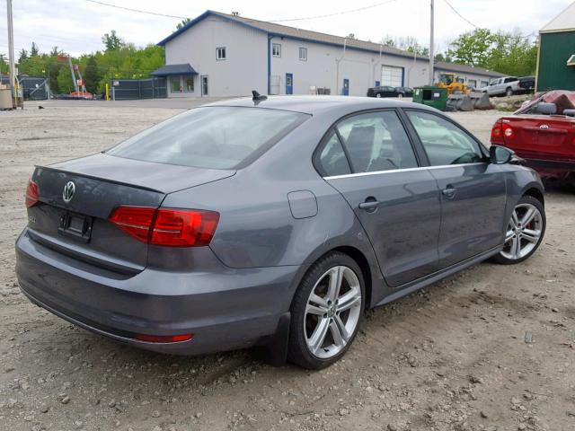 3VW4T7AJ9FM283400 - 2015 VOLKSWAGEN JETTA GLI GRAY photo 4