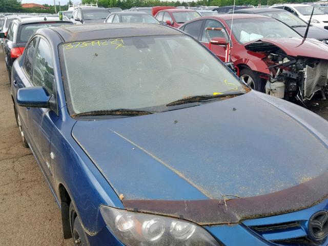 JM1BK324271668052 - 2007 MAZDA 3 S BLUE photo 9