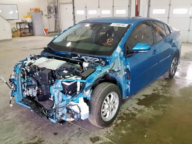 JTDKARFP5H3052992 - 2017 TOYOTA PRIUS PRIM 蓝色 照片 2