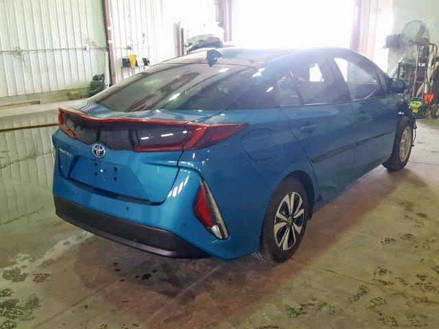 JTDKARFP5H3052992 - 2017 TOYOTA PRIUS PRIM 蓝色 照片 4