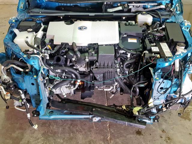 JTDKARFP5H3052992 - 2017 TOYOTA PRIUS PRIM 蓝色 照片 9