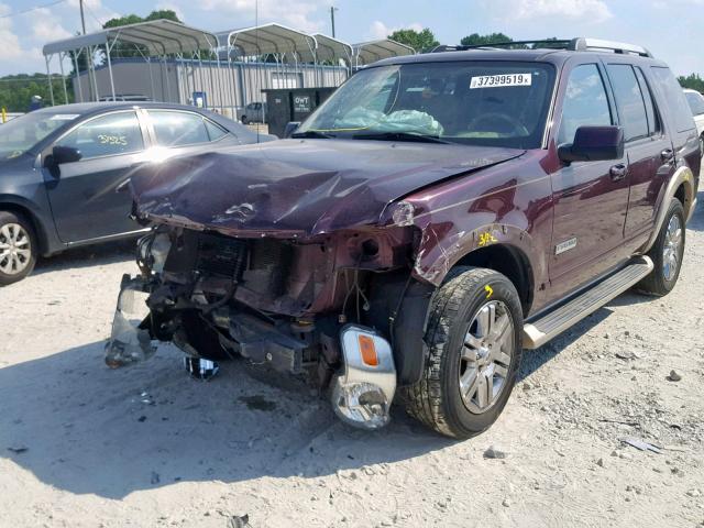 1FMEU74876UB20961 - 2006 FORD EXPLORER E MAROON photo 2