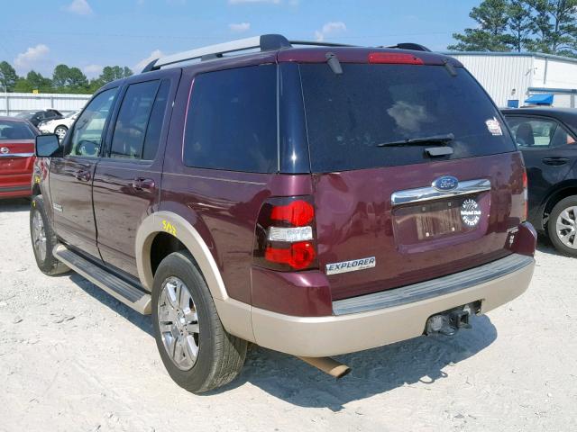 1FMEU74876UB20961 - 2006 FORD EXPLORER E MAROON photo 3