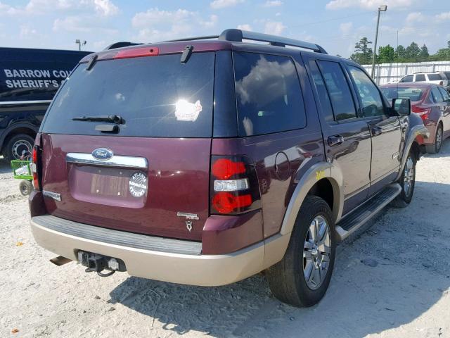 1FMEU74876UB20961 - 2006 FORD EXPLORER E MAROON photo 4