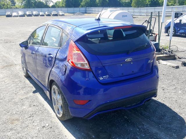 3FADP4GX0FM215896 - 2015 FORD FIESTA ST BLUE photo 3