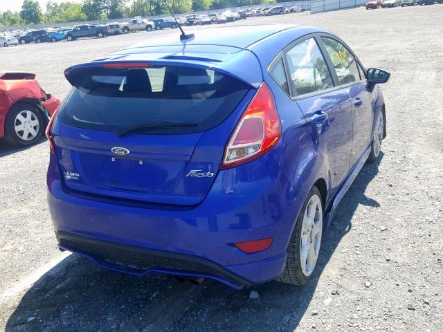 3FADP4GX0FM215896 - 2015 FORD FIESTA ST BLUE photo 4