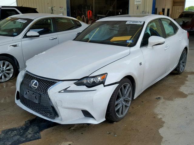 JTHBE1D23E5008579 - 2014 LEXUS IS 350 WHITE photo 2