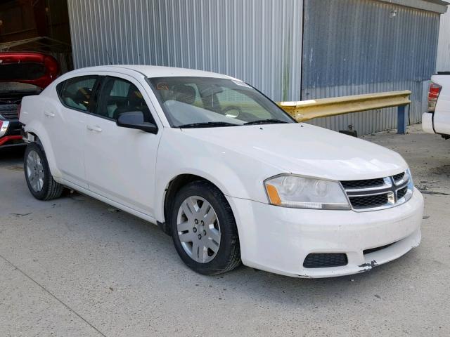 1B3BD4FB5BN523373 - 2011 DODGE AVENGER EX WHITE photo 1