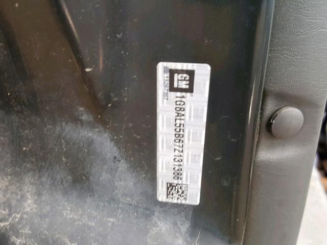 1G8AL55B67Z131386 - 2007 SATURN ION LEVEL BLUE photo 10