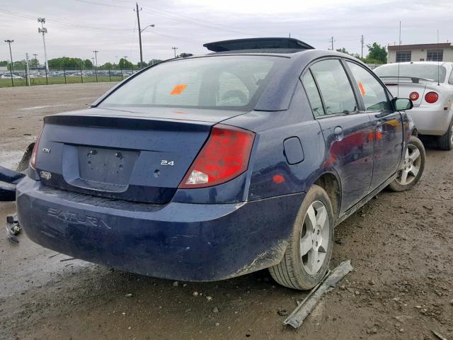 1G8AL55B67Z131386 - 2007 SATURN ION LEVEL BLUE photo 4