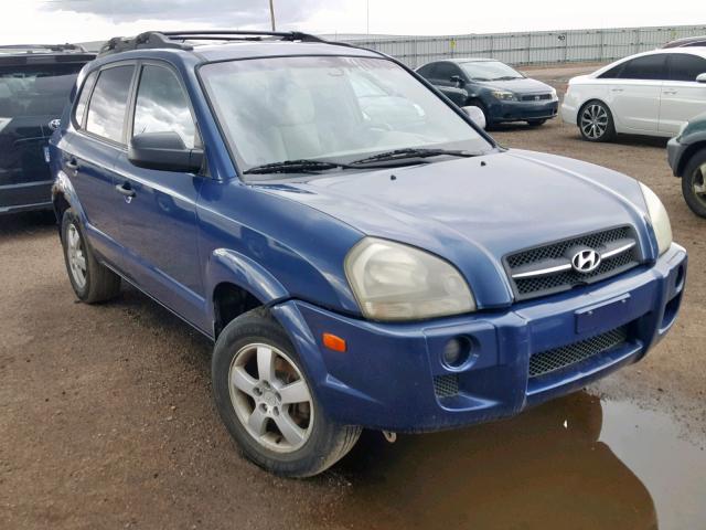 KM8JM12B25U189484 - 2005 HYUNDAI TUCSON GL BLUE photo 1