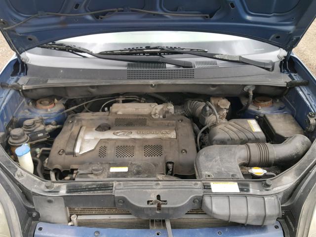 KM8JM12B25U189484 - 2005 HYUNDAI TUCSON GL BLUE photo 7