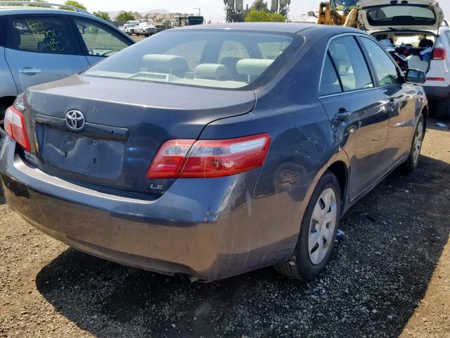 4T4BE46KX9R074673 - 2009 TOYOTA CAMRY BASE GRAY photo 4