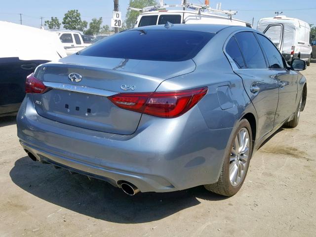 JN1EV7AR1JM432624 - 2018 INFINITI Q50 LUXE GRAY photo 4