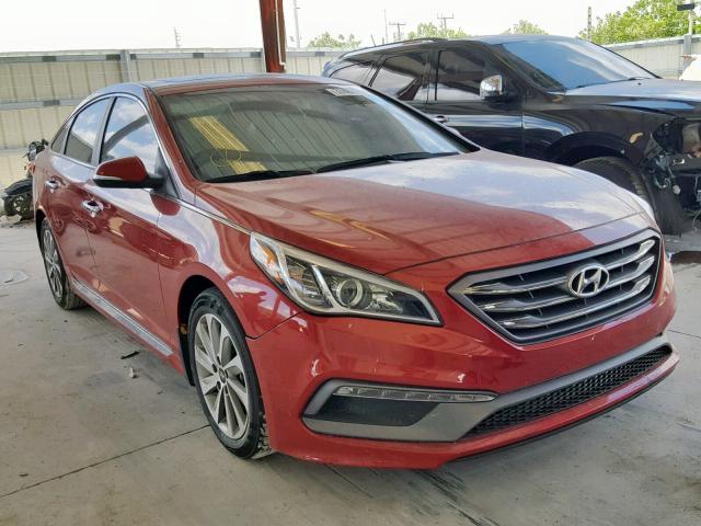 5NPE34AF7HH595841 - 2017 HYUNDAI SONATA SPO RED photo 1