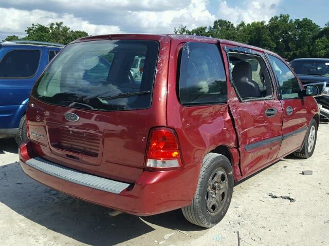 2FMZA506X5BA07092 - 2005 FORD FREESTAR S BURGUNDY photo 4