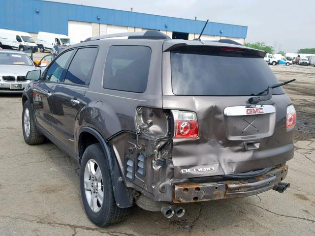 1GKLRKED1AJ129455 - 2010 GMC ACADIA SL BROWN photo 3