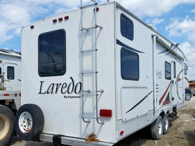 4YDF29B245J458503 - 2005 KEYSTONE LAREDO WHITE photo 4