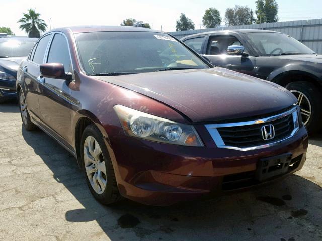 JHMCP26808C047751 - 2008 HONDA ACCORD EXL BURGUNDY photo 1