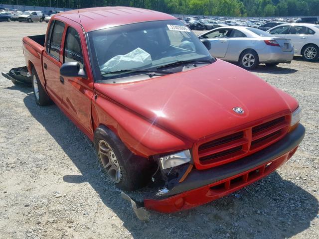 1B7GL2AX51S177176 - 2001 DODGE DAKOTA QUA RED photo 1