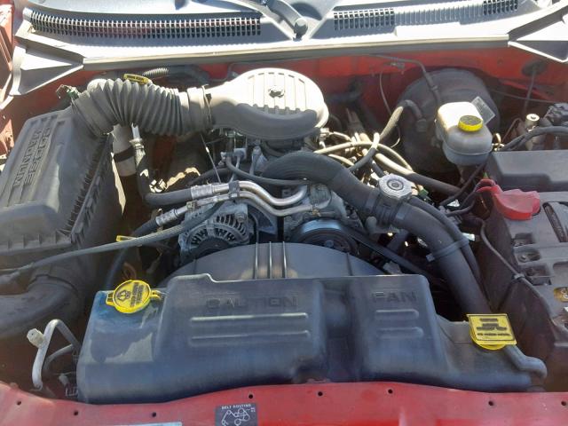 1B7GL2AX51S177176 - 2001 DODGE DAKOTA QUA RED photo 7