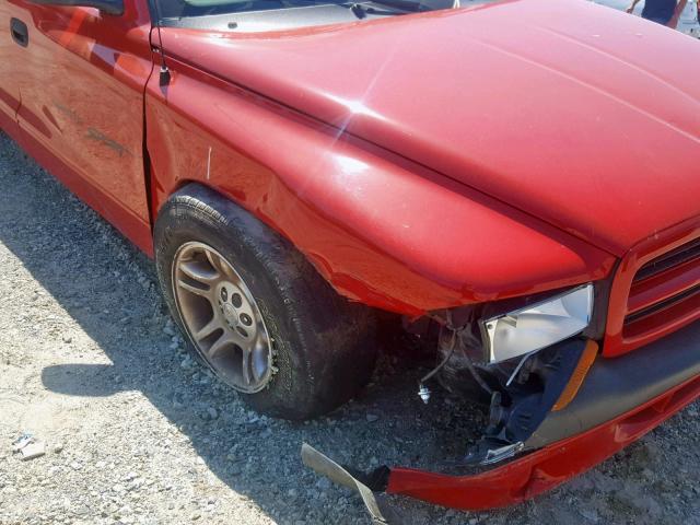 1B7GL2AX51S177176 - 2001 DODGE DAKOTA QUA RED photo 9