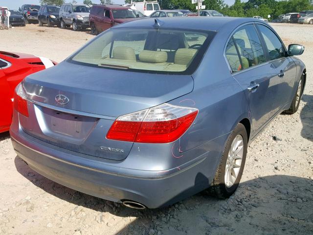 KMHGC4DE6AU089808 - 2010 HYUNDAI GENESIS 3. BLUE photo 4