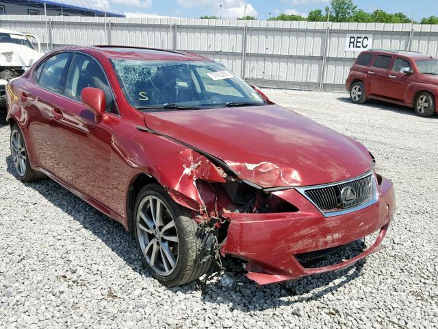 JTHBK262082060169 - 2008 LEXUS IS 250 MAROON photo 1