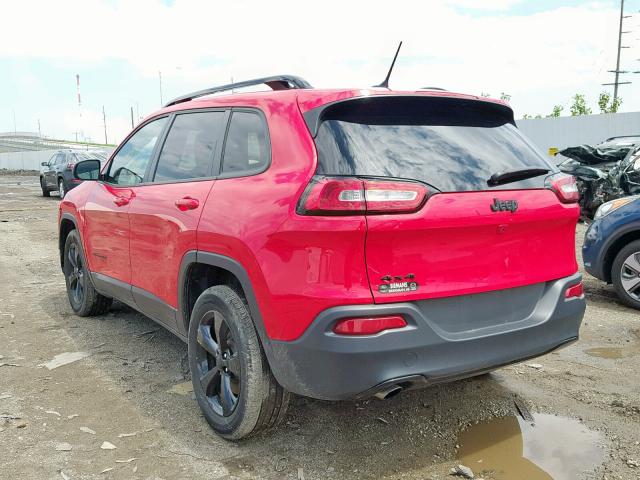 1C4PJMCB2JD603557 - 2018 JEEP CHEROKEE L RED photo 3