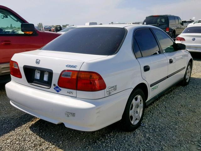 1HGEN1643YL000299 - 2000 HONDA CIVIC GX WHITE photo 4