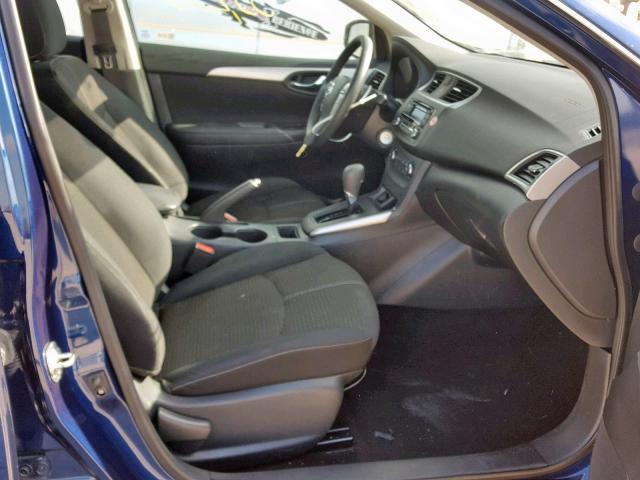 3N1AB7AP9HY392435 - 2017 NISSAN SENTRA S BLUE photo 5