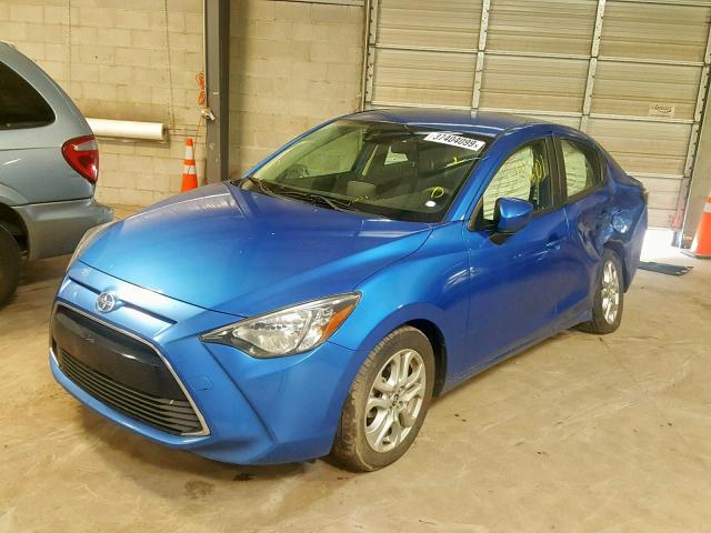 3MYDLBZV5GY117030 - 2016 TOYOTA SCION IA BLUE photo 2