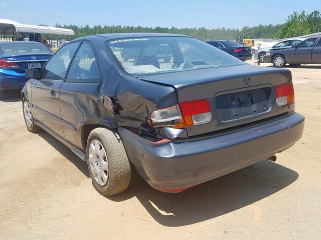 1HGEJ6225WL035663 - 1998 HONDA CIVIC DX CHARCOAL photo 3