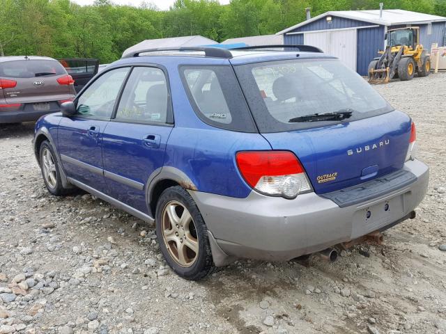 JF1GG68554H820973 - 2004 SUBARU IMPREZA OU BLUE photo 3