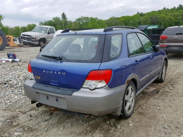 JF1GG68554H820973 - 2004 SUBARU IMPREZA OU BLUE photo 4