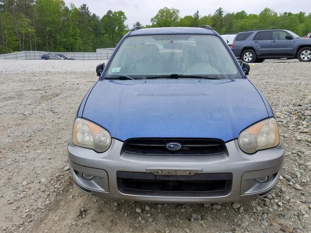 JF1GG68554H820973 - 2004 SUBARU IMPREZA OU BLUE photo 9