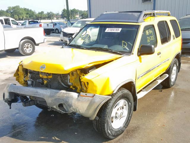 5N1ED28T42C563926 - 2002 NISSAN XTERRA XE YELLOW photo 2