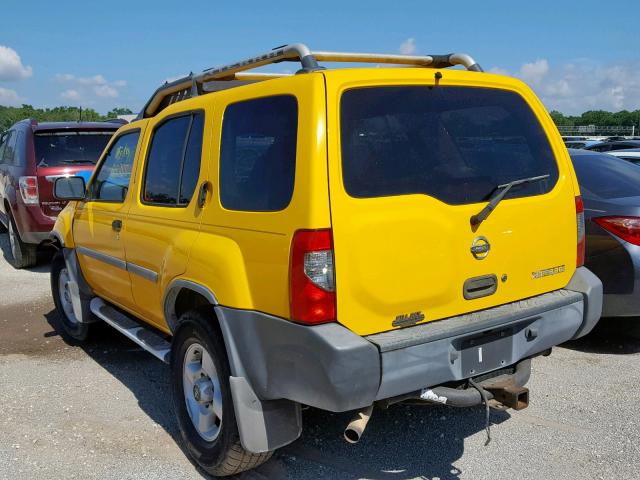 5N1ED28T42C563926 - 2002 NISSAN XTERRA XE YELLOW photo 3